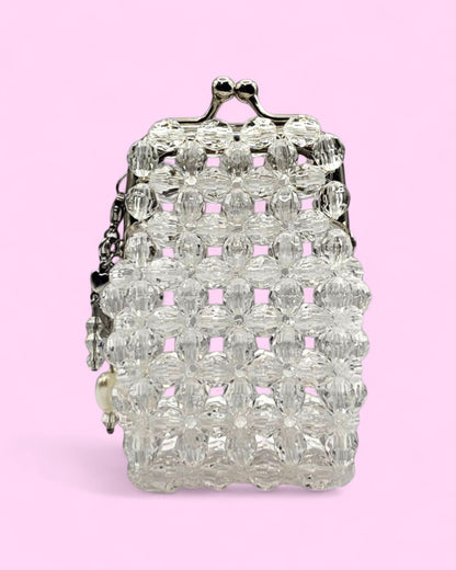 Mini Monedero de beads Amy hecho a mano - Transparente