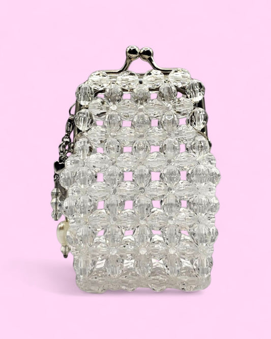 Mini Monedero de beads Amy hecho a mano - Transparente