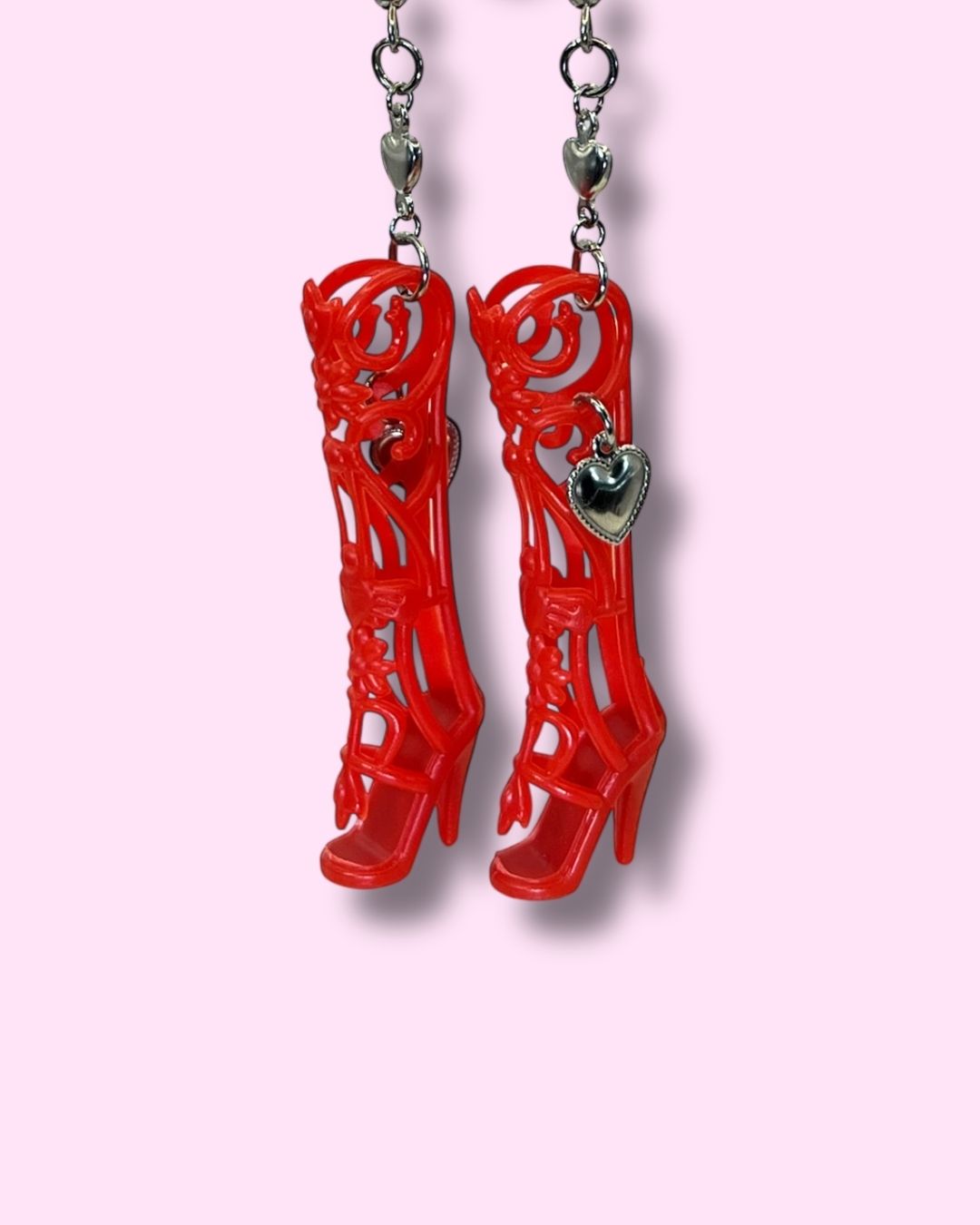 Aros Botas Rojas Barbie