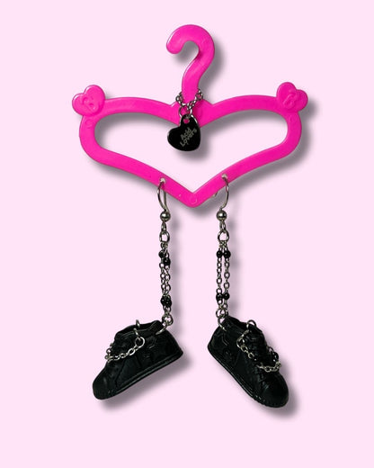 Aros Zapatillas Barbie Negras