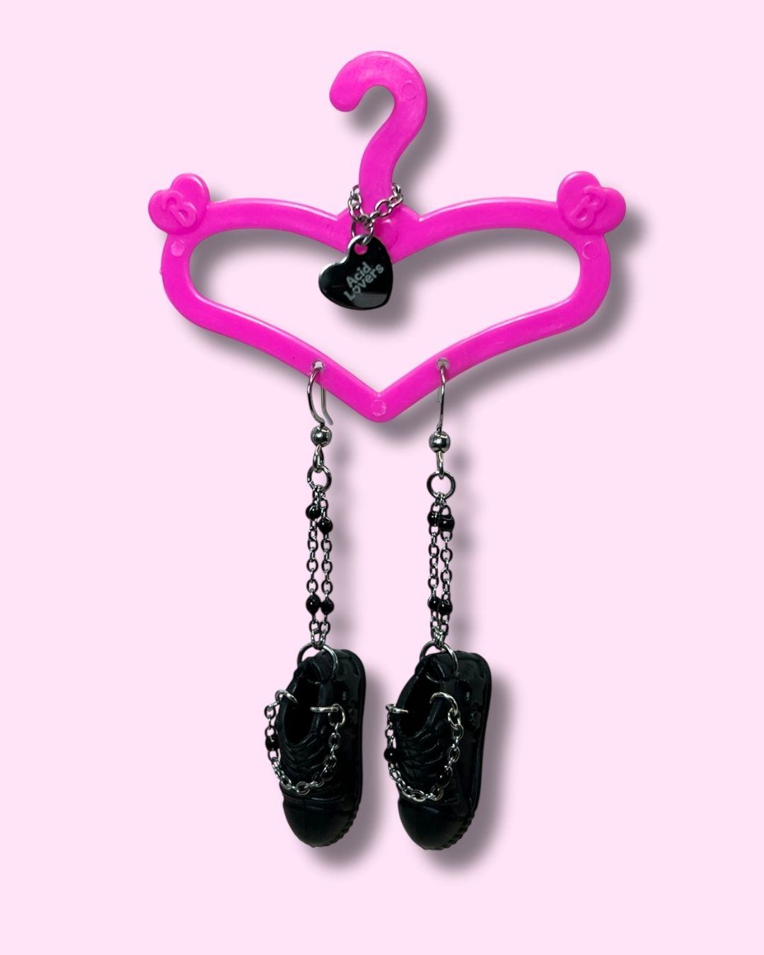 Aros Zapatillas Barbie Negras