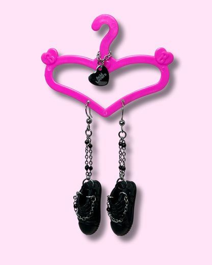 Aros Zapatillas Barbie Negras