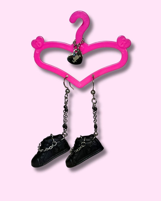 Aros Zapatillas Barbie Negras