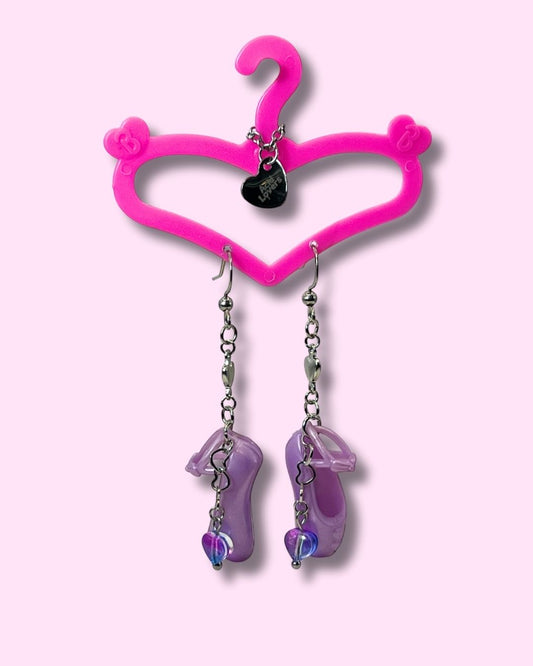 Aros Zapato Ballet Barbie Lila