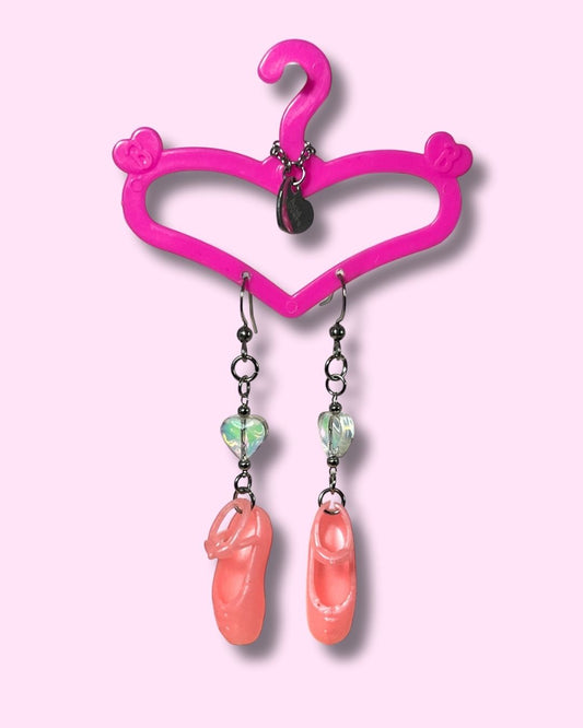 Aros Zapato Ballet Barbie Rosa