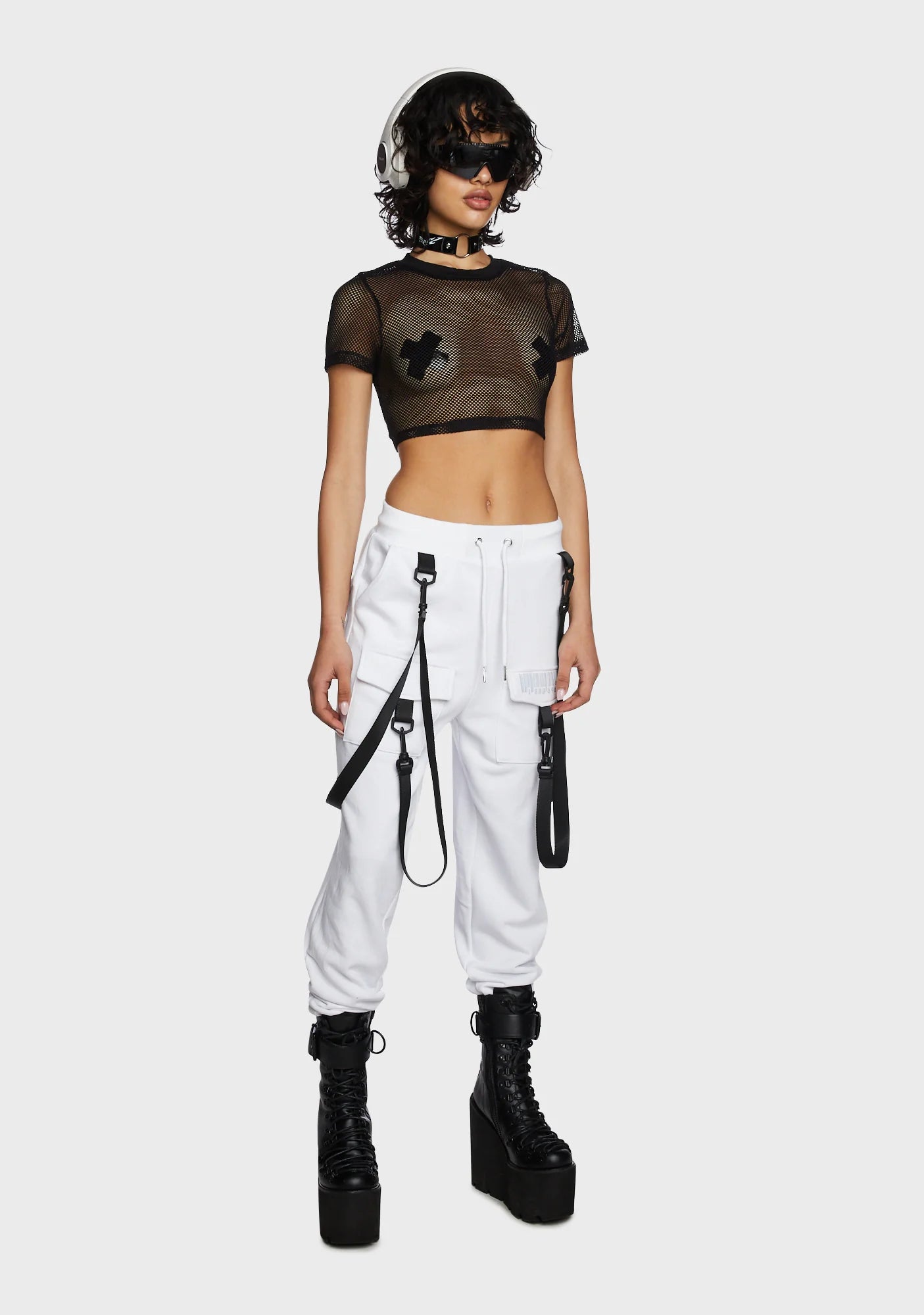 Top Fishnet transparente