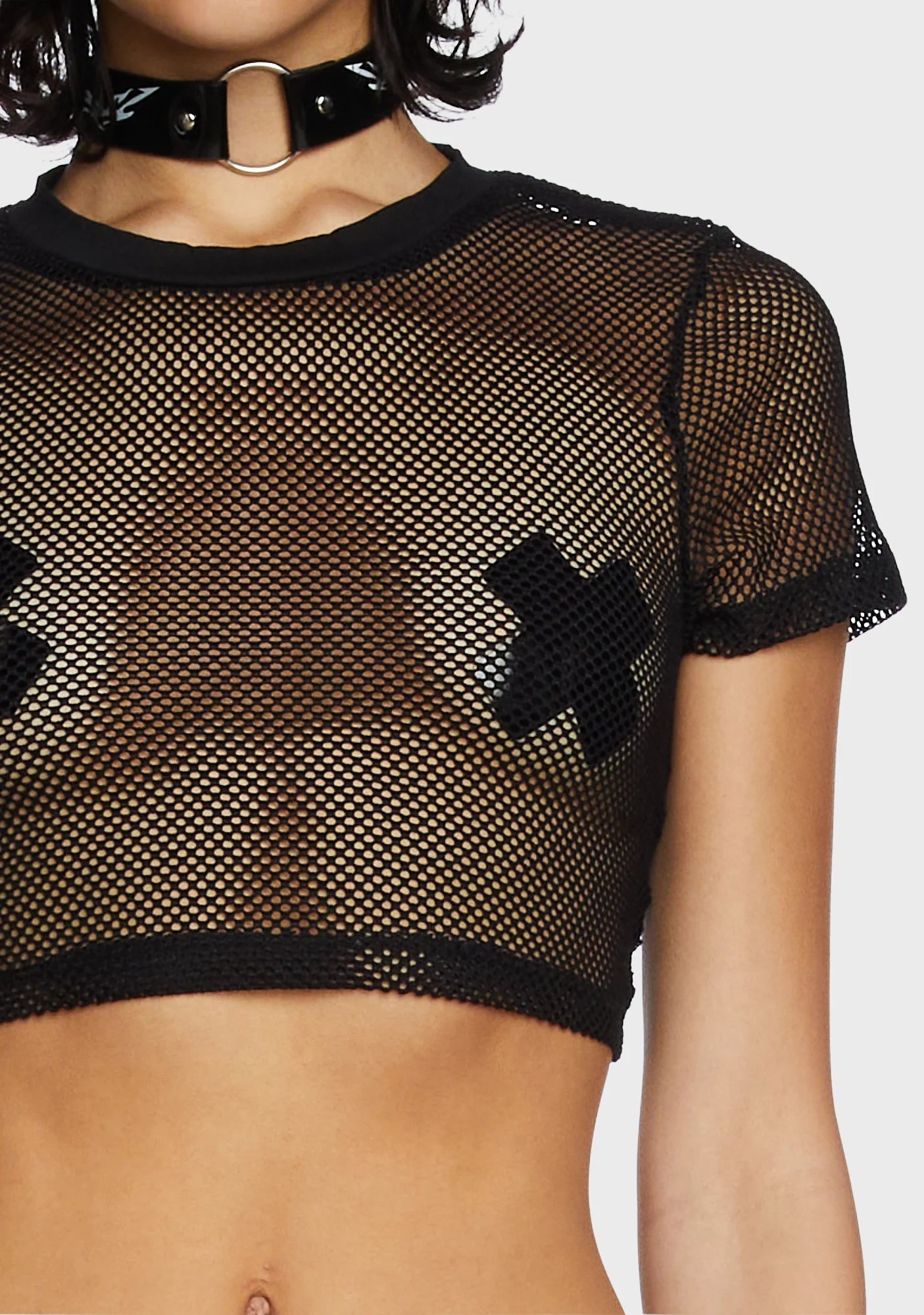 Top Fishnet transparente
