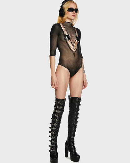 Malla Lencería Bodysuit Out Till Dawn